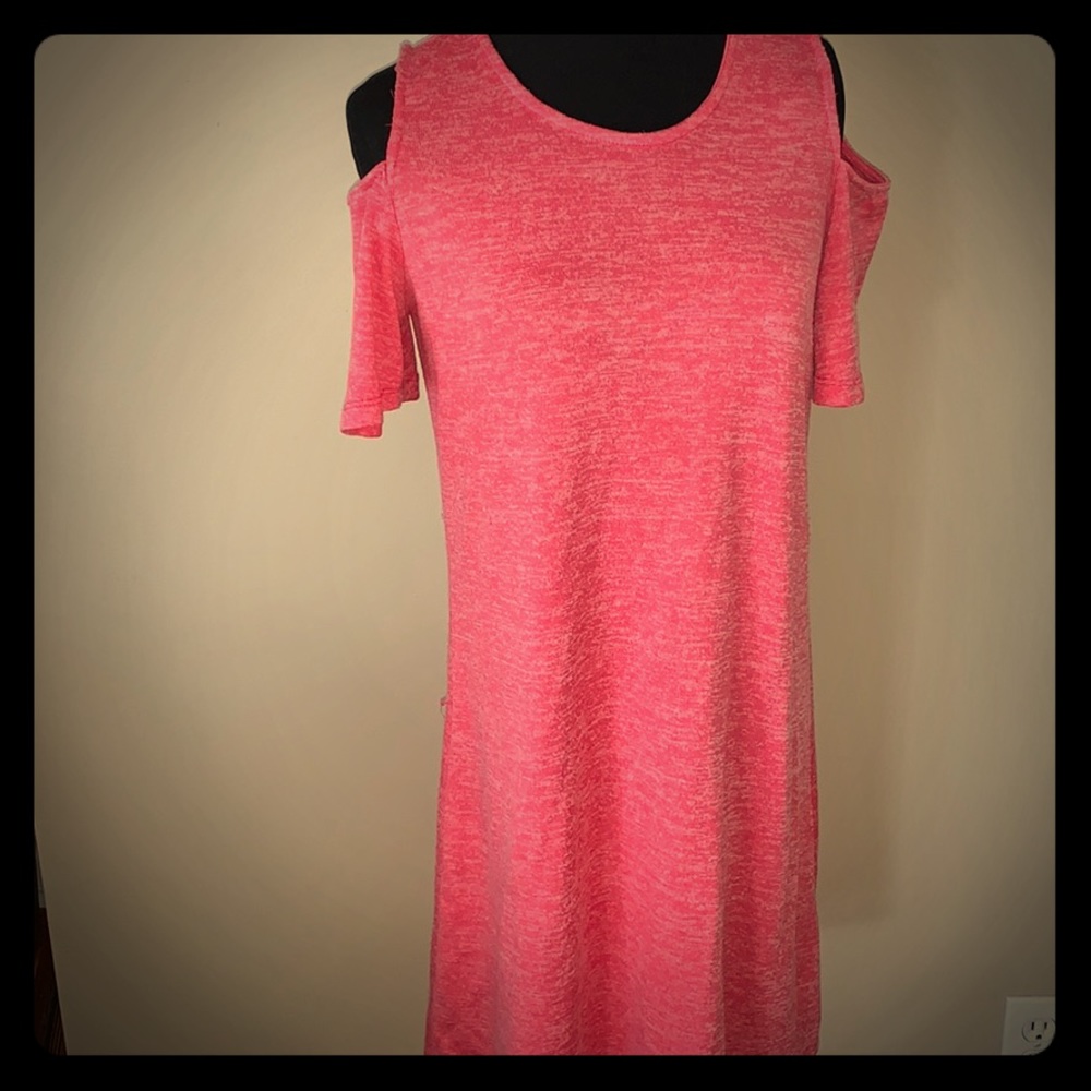 Orange Cold shoulder tunic shirt size large